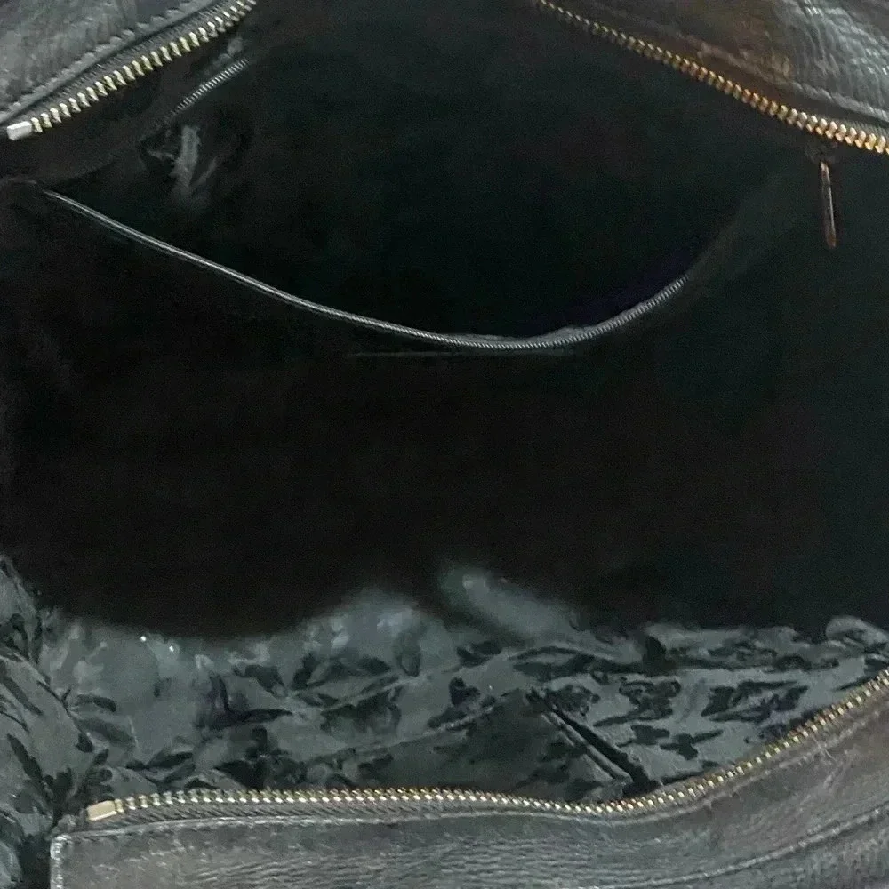 Rebecca Minkoff black leather satchel handbag